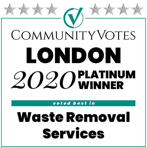 CommunityVotes London 2020 Platinum Winner for Best Waste Removal Services.