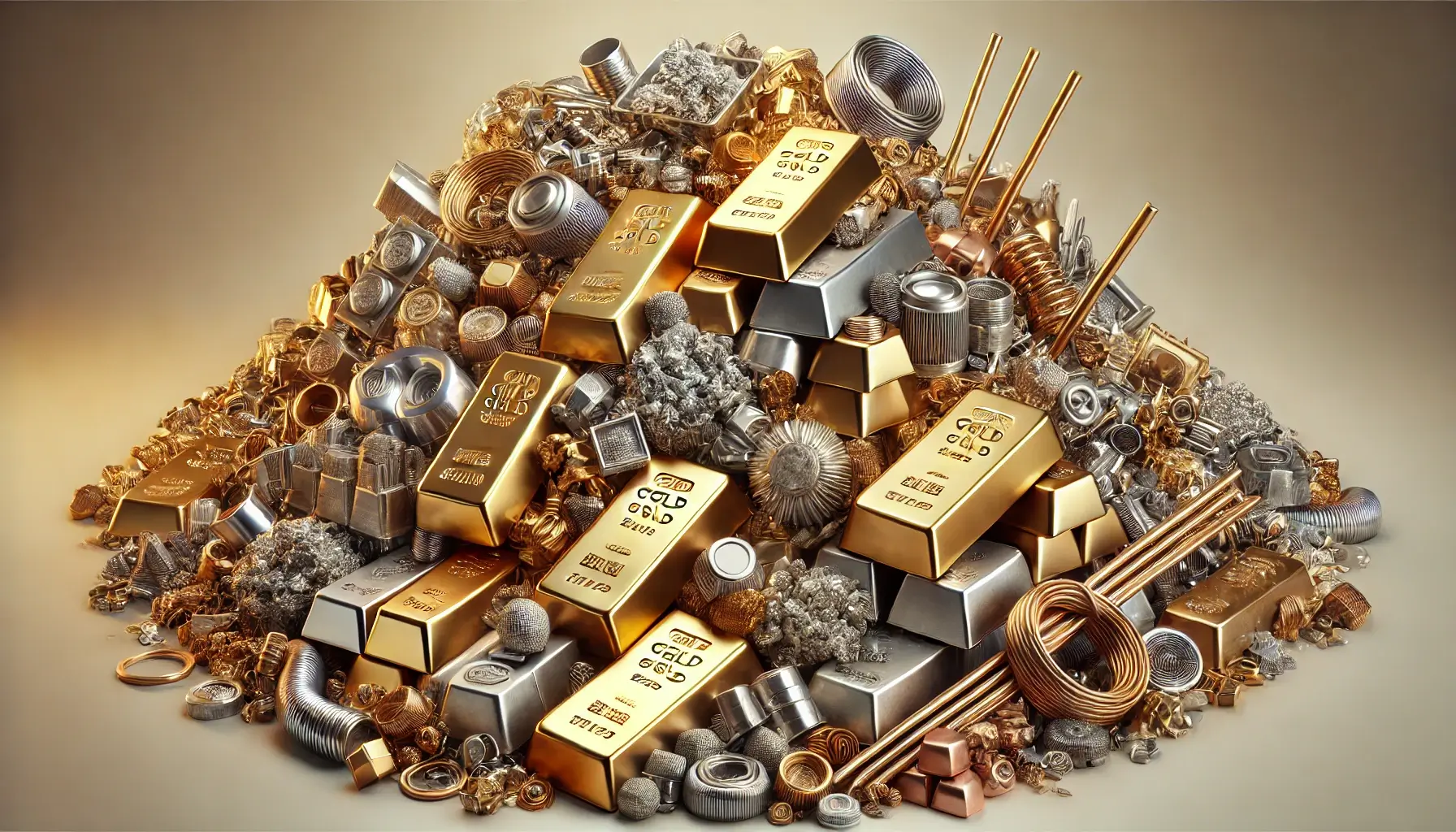 Complete list of metals commonly used in recycling, highlighting valuable scrap metals and their properties