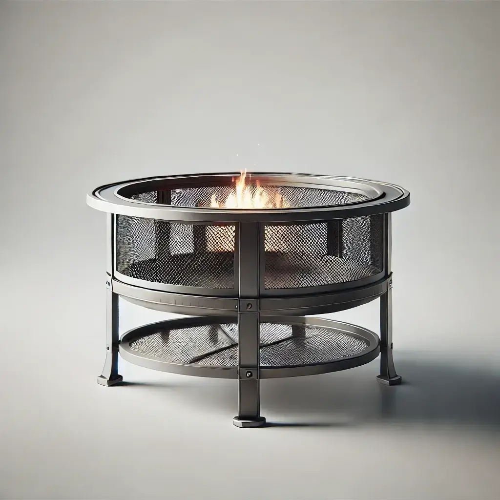 Metal firepit available for scrap metals recycling