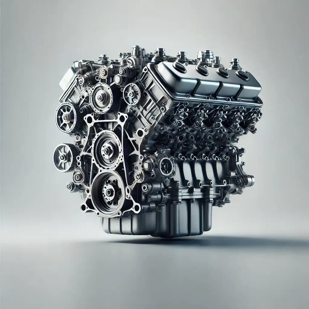 Scrap metals. car engine ready for recycling, representing eco-friendly scrap metal recycling services in London, Ontario.